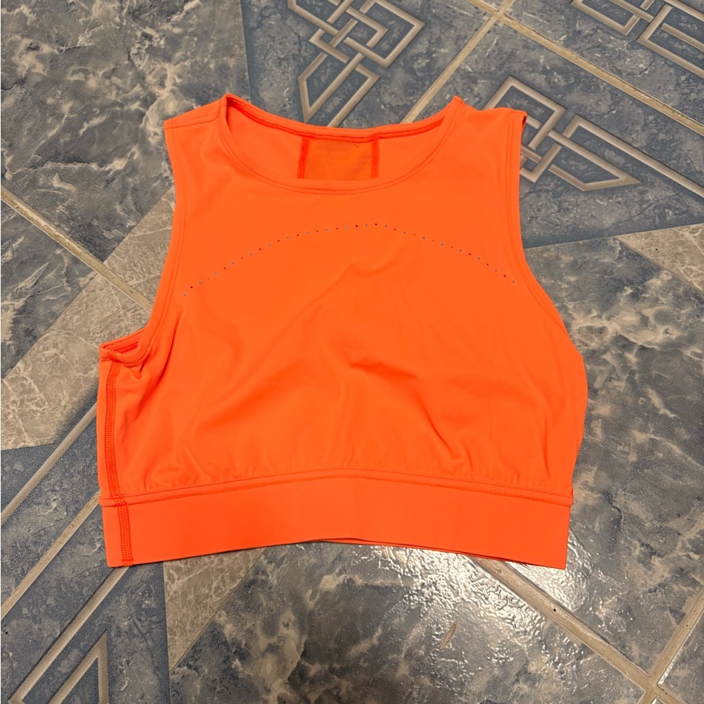 Lululemon Athletica Highlight Orange Hotty Hot Crop Top